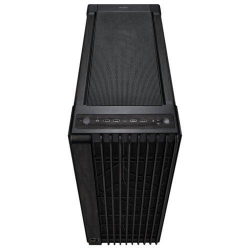 Asus PA602 PROART CASE WOOD METAL EDITION 420mm radiator support 1x 140mm and 2x 200mm fans pre-installed front panel IR dust indicator power lock latch tool-less PCIe mounting USB 20Gbps support PROART PA602 WOOD METAL PWM BLACK