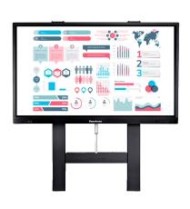 TouchBoard Wall Mount Height Adjustable Motorised Linear Actuator Lift System. Max Load 136kg. VESA to 1200x600. For Panels 55 to 98". Black TBMS-WALL-HA-A