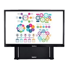 TouchBoard Wall Mounted Height Adjustable Motorised Twin Column Lift System. Max Load 95kg. VESA to 1200x600. For Panels 55 to 86". Black TBMS-WALL-HA-C