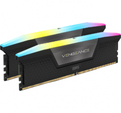 CORSAIR VENGEANCE RGB DDR5 32GB (2x16GB)  DDR5 7200 (PC5-57600) C34 1.45V Intel XMP  UDIMM Memory Kit - Black CMH32GX5M2X7200C34