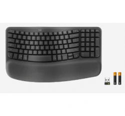 Logitech Wave Keys for Business Ergonomic  Keyboard - Graphite 920-012338(WAVEKEYS)