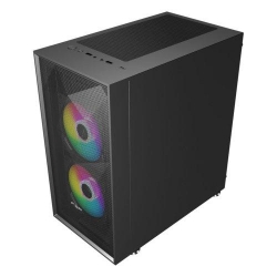 FSP CST130C: Compact M-ATX tower with tempered glass 3 ARGB fans supports Micro ATX/Mini-ITX spacious interior excellent cable management and top I/O panel with USB 3.0 and USB 3.1 Type-C. CST130C
