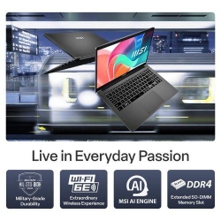 Msi Modern 15 F1MG - 15.6in FHD IPS - Intel Core 5 120U - 16GB8GBx2 RAM DDR4 -512GB NVMe SSD - WiFi 6E AX211 - 3cell 456.Whr -Platinum Gray - Windows 11 Pro - 1 Year Warranty MODERN 15 F1MG-217AU