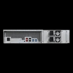 ASUSTOR 12-BAY NAS 3.5"/2.5"(0/12), QC-2.1GHz, 8GB, GbE LAN(1), 2.5G(2), PCIe, RPS, 2RU, 3 AS6512RD