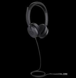 YEALINK WIRED (UH48) MS STEREOACTIVE NOISE CANCELLING HEADSET WITH C TO A ADAPTER UH48-D-MS-C/A