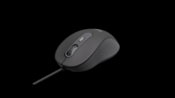 LOGITECH M520 FOR BUSINESS - WIRED MOUSE, USB-C, AMBIDEXTROUS, SILENT, GRAPHITE, 2YR WTY 910-007512