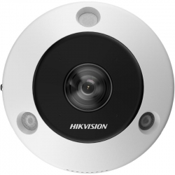 HIKVISION DEEPINVIEW 2CD6365G1 6MP FISHEYE CAMERA, PANORAMIC1.16MM, MIC, IR 15M, 5YR DS-2CD6365G1-IVS