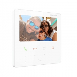 HIKVISION INTERCOM KH6110-WE1 INDOOR STATION, WHITE, 4.3"T OUCH, WIFI, 2YR DS-KH6110-WE1-WHITE