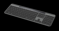 LOGITECH K980 SLIM SOLAR+ FOR BUSINESS - 2.4GHz RECEIVER, BLUETOOTH, GRAPHITE, 2 YR WTY 920-013781