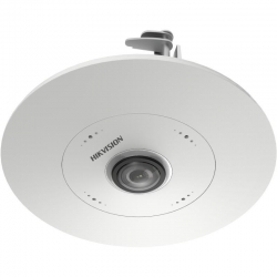 HIKVISION DEEPIN VIEW 2CD6365G1 6MP FISHEYE CAMERA, PANORAMIC 1.16MM, MIC, NO IR, 3YR DS-2CD6365G1-S-RC