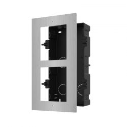 HIKVISION INTERCOM KD-ACF2-S DOUBLE MODULE HOUSING, FLUSH MOUNT, STAINLESS STEEL, 2YR DS-KD-ACF2-S