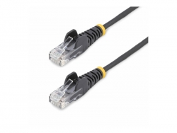 Startech StarTech.com 5m Black Slim CAT6 Ethernet Cable, Snagless, 28AWG, LSZH, LTW N6PAT5MBKS
