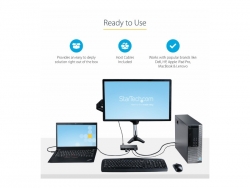 Startech 2 Port USB-A + HDMI & USB-C KVM Switch - 1x 4K 60Hz HDMI 2.0 2 YR SV221HUC4K