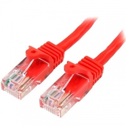 STARTECH 1M RED CAT5E/ CAT 5 SNAGLESS ETHERNET PATCH CABLE 45PAT1MRD