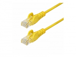 Startech StarTech.com 2m Yellow Slim CAT6 Ethernet Cable, Snagless, 28AWG, LSZH, LTW N6PAT200CMYLS