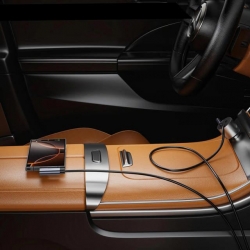 Unitek 1M USB-C Dual 90-Degree Power Cable, 20V 5A, Up to 480 Mbps, 100W, Grey, Hook Color Box C14147ABK-1M