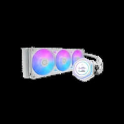 COOLERMAST CM MASTERLIQUID ATMOS II, 360MM RADIATOR, ARGB FAN(3), WHITE, 5YR MLX-D36M-A25SZ-LW MLX-D36M-A25SZ-LW