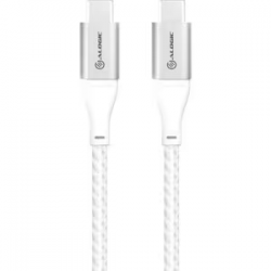 Alogic Super Ultra 30 cm USB-C Data Transfer Cable for Notebook, Tablet, Phone - 1 - First End: 1 x USB 2.0 Type C - Male - Second End: 1 x USB 2.0 Type C - Male - 480 Mbit/s - Silver ULCC2030-SLV
