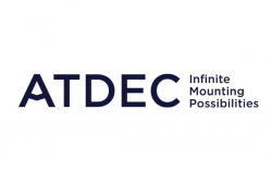 ATDEC HEAVY DUTY MONITOR MOUNT WITH F CLAMP - BLACK