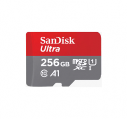 SanDisk Ultra microSDXC, SQUAC 256GB, A1, C10, U1, UHS-I, 150MB/s R, 4x6,  10Y SDSQUAC-256G-GN6MN