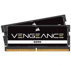 DDR5, 4800MT/s 32GB 2x16GB SODIMM, Unbuffered, 40-40-40-77, Black PCB, Std PMIC, 1.1V, VENGEANCE CMSX32GX5M2A4800C40