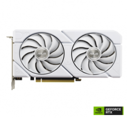 ASUS Dual GeForce RTX4060 White OC Edition 8GB GDDR6 with two powerful Axial-tech fans and a 2.5-slot design for broad compatibility DUAL-RTX4060-O8G-EVO-WHITE