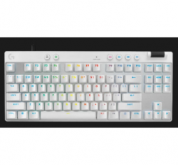 Logitech PRO X TKL RAPID tenkeyless gaming keyboard with  Magnetic Analog Switches - White 920-013243(PROXTKL)