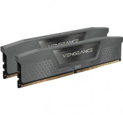 DDR5, 6000MT/s 64GB 2x32GB DIMM, Unbuffered, 40-40-40-77, Std PMIC, AMD EXPO, VENGEANCE DDR5 Cool Grey Heatspreader, 1.35V CMK64GX5M2B6000Z40