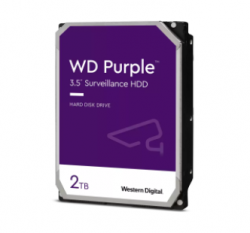 3.5" WD PURPLE,2TB,INTELLIPOWER, 64MB cache,SATA III,(6Gbps),3YRS WD23PURZ