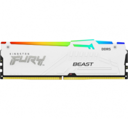 Kingston FURY Beast White, DDR5, 32GB Kit (16GB x 2), 6000MHz, CL40, 1.35V, Limited Lifetime Warranty KF560C36BWE2AK2-32