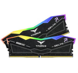 TeamGroup T-FORCE DELTA, RGB BLACK, DDR5, 6000MHz, 16GB Kit (8Gb x 2), CL38-38-38-78, 1.25V, Limited Lifetime Warranty, INTEL XMP 3.0, AMD EXPO Ready FF3D516G6000HC38ADC01