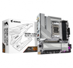 Gigabyte B650M AORUS ELITE AX ICE/AMD AM5/MATX/4x DDR5 up to 192GB/8000MHz/PCIe 4.0 x2/M.2 x2 GA-B650M-A-ELITE-AX-ICE