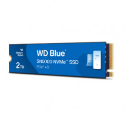 Sandisk WD Blue, SN5000, PCIe Gen4x4, M.2 2280, 2TB, Read Up to 5150MB/s, Write Up to: 4900MB/s, 5 Years Limited Warranty WDS200T4B0E-00CNZ0