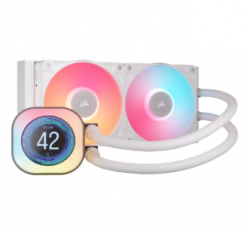 CORSAIR iCUE LINK TITAN 240 RX LCD White AIO, 240mm Radiator, Liquid CPU Cooler CW-9061025-WW(TITAN-240RX-WHI)