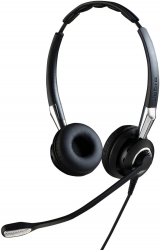 JABRA CORDED BIZ 2400 II DUO,LEATHERETTE,QUICK DISCONNECT HEADSET 2409-720-209