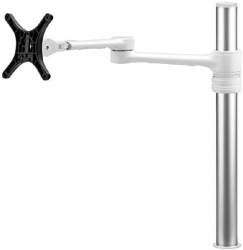 ATDEC SINGLE MONITOR DESK MOUNT, WHITE, UP TO 34" & 8KG VESA(100x100), 10YR WTY AF-AT-SW