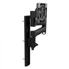 Atdec AWMS-46W35 Single 18.1" Monitor Arm on 13.7" Wall Channel, Black AWMS-46W35-B