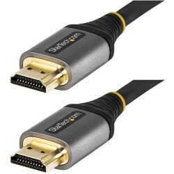 Startech.Com 16ft (5m) HDMI 2.1 Cable 8K - Certified Ultra High Speed HDMI Cable 48Gbps - 8K 60Hz/4K 120Hz HDR10+ eARC - Ultra HD 8K HDMI Cable - Monitor/TV/Display - Flexible TPE Jacket HDMM21V5M