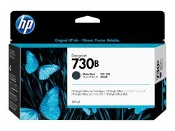 HP 730B 130ML MATTE BLACK DESIGNJET INK CARTRIDGE - T1700 / NEW SD PRO MFP / T1600 / T2600 3ED45A
