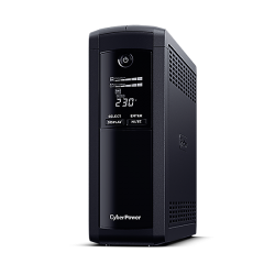 CyberPower Systems Value Pro - (VP1600ELCD)- 1600VA / 960W Line Interactive UPS - 2* 12V/9AH - 2 Yrs Adv. Replacement WTY Incl. internal Batteries