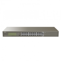 Tenda TEG1124P-24-250W POE SWITCH: 24-Port Gigabit Ethernet Switch with 24-Port PoE+ (Total: 225W)