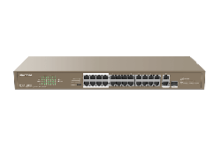 IP-COM (F1126P-24-250Wv2.0) 24FE + 2GE/1SFP Unmanaged Switch With 24-Port PoE+
