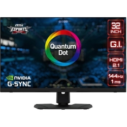 MSI 32in UHD 144Hz 4K Gaming monitor PS Panel 1ms HDMI 2.1 Adjustable Stand Mystic Light frameless OPTIX MPG321UR QD