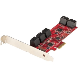 StarTech.com SATA Controller - Serial ATA/600 - PCI Express 2.0 x2 - Plug-in Card - 10 Total SATA Port(s) - 10 SATA Port(s) Internal - PC, Mac, Linux 10P6G-PCIE-SATA-CARD