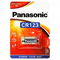 PANASONIC CR123A S1626A BAT604 3V 1.55AH 4.7WH LIMNO2 PACK QTY10 BATTERY CR123A-KIT10