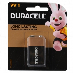 DAS S1633A DURACELL 9V SINGLE BATTERY 1YR 50000-002