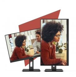 AOC 27E3QAF27" IPS Monitor: 1920x1080 @75Hz, 4ms (GtG), 1x HDMI/ 1x DP/ 1x VGA, Adaptive Sync, 100x100 VESA, Speakers 2x 2W, Height Adjustable Stand