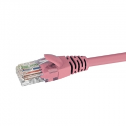 DATAMASTER S115339 CAT6 PINK PATCH LEAD 500MM 5YR