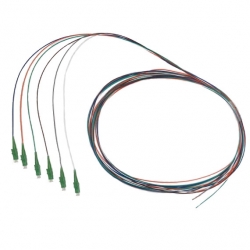 Fibre Pigtail LC/APC OS2/ OS1 Singlemode 2m - 6 pack Rainbow 015.012.1304