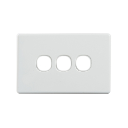 4C | Classic 3 Gang Switch Cover - White 040.000.0023